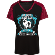 I Am Happiest When With My Keeshonden Dog